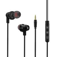 Earbuds in Ear Headphones with Microphone DT120 Premium Aluminum Noise Isolating Sweatproof Earphones(Black)