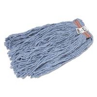 Rubbermaid F51712BLU Cut-End Blend Mop Head Cotton/Synthetic Blue 20 oz 1-in. Headband 12/Carton