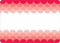Creative Teaching Press Ombre Poppy Red Scallops Labels (0713)