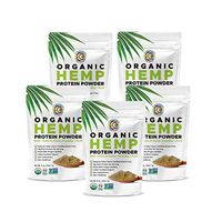 New Vegan Hemp Plant Protein Powder, Certified and Lab Tested 100% Gluten Free, Sugar Free, Raw, Great for Meal Replacement Shakes, Sport Preworkout and Post Workout, Perfect for Keto Diets 5 Packs