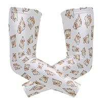 Bulldog Training with Collars Brown Unisex Arm Sleeve,UV Protection Arm Compression Sleeve, Skin Protection Sport Arm Cooler Sleeve for Running Hiking Jogging Motorcycling Climbing Camping