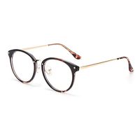 AGIUGIU Stylish Clear Lens Fashion Glasses Samll Circle Round Frame Blue Light Blocking for Computer GNN01-AEB