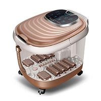 WE&ZHE Home Automatic Heating Massage Foot Basin Electric Foot Bath Foot Bath , brown