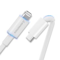 USB C to Lightning Cable, ADPROTECH MFi Certified 3.3Ft iPhone Charger Cable Durable TPU PD Fast Charging & Syncing Cord Compatible with iPhone 11/11 Pro/11 Pro Max/iPhone X/XS/XR/XS Max, White