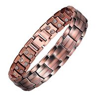 Copper and Magnetic Bracelet for Men Large Copper Bracelet 8.5" Adjustable Pain Relief for Arthritis and Carpal Tunnel Migraines Tennis Elbow