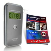 AlcoMate Breathalyzers Never Need Factory Calibration - Alcomate Premium AL7000 Alcohol Breathalyzer"Basic Pack" and Free Breathalyzer Tester Guide - Free 2-3 Day Air Shipping!
