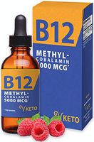 Vitamin B12 Sublingual Liquid Methyl B12 - Extra Strength 5000mcg Methylcobalamin - Organic, Vegan, Keto Liposomal Energy Drops