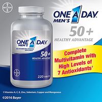 One A Day Men's 50 Plus Advantage Multi-Vitamins, 2 Pack - 440 Count Total