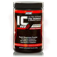 NFP Gear IC Red Ultra Intense Pre-Workout Energy Blend & Nitric Oxide Booster - 30 Servings - Citrus Punch Flavor