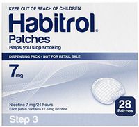 Novartis Habitrol 7mg Nicotine Patches, Step 3. Stop Smoking. 3 Boxes of 28 Each (84 Patches) 7 MG
