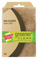 Scouring Pad, 6"L, 4"W, Brown, PK3