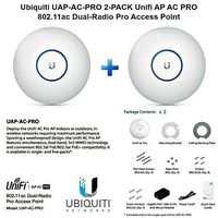 Ubiquiti UAP-AC-PRO 2-PACK Unifi AP AC PRO 11ac Dual-Radio Pro Access Point