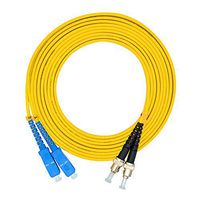 Jeirdus 1Meter 3ft SC to ST Duplex 9/125 Single-Mode Fiber Optic Cable Jumper Optical Patch Cord SC-ST