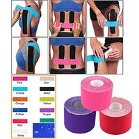 Kinesiology Tape - Pain Relief Adhesive - Best Therapeutic Muscle Support Aid - Sports Wrap for Knee Elbow Wrist Back Shoulder Ankle & Neck injury tape - Physio tap Water resistant - Price Xes