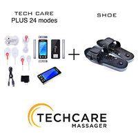 TENS Unit Device Massager [Lifetime Warranty] Plus 24 Modes with Shoes Dual Channel Portable Full Body Handheld Impulse Electronic Pulse Electrotherapy Pain Management Relief Therapy