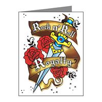 Note Card Rock N Roll Royalty