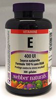 Webber Naturals Vitamin E, 400IU, 300 softgels