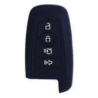 XUHANG Sillicone key fob Skin key Cover Remote Case Protector Shell for 2017 Ford Fusion Smart Remote black