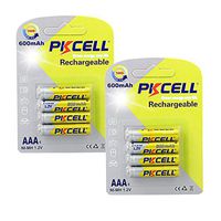 Ni-MH AAA Rechargeable Battery 1.2v 600mAh Count:Pcs (8)