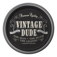 Club Pack of 96 Black and Gray "Vintage Dude" Paper Luncheon Party Plates 7"