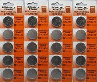 20 Pcs 2330 Batteries (CR2330/ DL2330/ E-CR2330) Lithium 3v (4 Packs of 5) by Loopacell