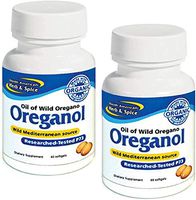 North American Herb and Spice: Natural Oreganol Dieaty Supplement Capsules, 60 Count (Pack of 2)