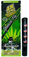 Herb Airtight Tube Pocket Protector with Kingpin Spanish Fly Hemp Wraps 1 Count DC Crafts Nation- Flag Leaf
