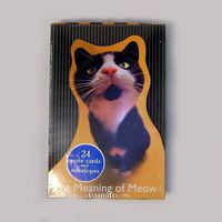 The Meaning of Meow Humorous Notecards - 24 Notecards & Envelopes