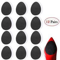 Self-Adhesive Non-Skid Shoe Pads 12 Pairs, Anti Slip Noise Reduction Shoes Pads Shoe Grips for Shoes, Anti-Shedding Skid Proof Rubber Sole Protectors for High Heels, Anti-Shedding Non-Slip
