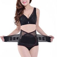 EUBUY Elastic Breathable Compression Waist Trainer Training Slimming Band Postpartum Postnatal Post Pregnancy Abdominal Binder Belly Wrap Tummy Trimmer Fitness Workout Body Shaper for Women and Men