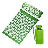 Back Acupressure Mat Set, Yoga Massage Mat with Pillow & Carrying Bag for Back/Body Pain Treatment, Relaxation