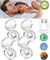 4 PCS Latest Clipple Anti snoring Device Silicone Magnetic Anti Snore Nose Clip Effective-Easy Stop Snoring Solution Professional Sleeping Aid Relieve Snore for Men Women