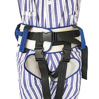 Gait Belt with Leg Loops and 6 Caregiver Hand Grips, Help Assistant Rehabilitation, Medical Transfer Belt with Leg Strap, Patient Lift Sling Blue