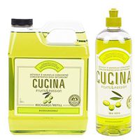 Fruits and Passion Cucina Daily Liquid Dish Detergent Refill Duo Set (Coriander and Olive Tree)