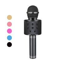 Henkelion Wireless Bluetooth Karaoke Microphone for Kids, Kids Karaoke Machine Portable Handheld Mic Speaker Toy Home Party Birthday Graduation for iPhone Android iPad All Smartphone - Black
