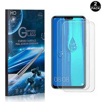 Tempered Glass Screen Protector Compatible with Huawei Y9 2019, UNEXTATI Premium HD Easy Install Anti Fingerprint Screen Protector Film for Huawei Y9 2019, 2 Pack