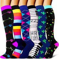 Copper Compression Socks Women and Men-Best for Running,Athletic,Varicose Veins,Nursing,Hiking,Recovery & Flight Socks