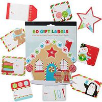 JAM PAPER to/from Christmas Gift Tag Stickers - Gingerbread House - 60/Pack