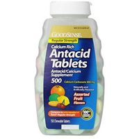 Good Sense Regular Strength Antacid Tablets, Assorted Fruit 150 ea (Pack of 4)