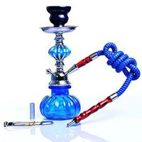 1 Hose Hookah Complete Set Mini Pumpkin Hookah Glass Vase Hookah Starter Kit Single Shisha nargila Bars Nargile Water Vase