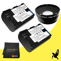 58mm Wide Angle Lens for Canon EOS 7D + Two Halcyon LP-E6 Batteries for Canon EOS 7D Bundle