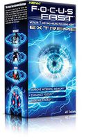 Focus Fast Extreme Supplement & Neuro Nootropic Brain Pill. Improve Working Memory, Increase Focus and Boost Energy. Feat. Theanine, Caffeine, Tyrosine, Choline and More.