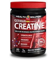 Creatine - CREAPURE MONOHYDRATE GERMAN CREATINE 300 GRAMS 60 SERVINGS - stimulate stamina (1 Bottle)