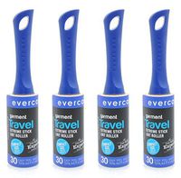 Evercare Travel Lint Roller (30 Sheets) (4 Pack)