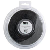 NTE Electronics 04-ES-750 Polyethylene Terephthalate Expandable Braided Sleeving, Flame Retardant, 3/4" Size, 16.4' Length, Black