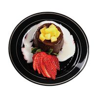 Silver Splendor Plate (Pack of 150) Size: 6" W x 6" D, Color: Black with Silver Accent