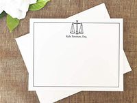 Lawyer Personalized Stationary Set, Law Scales of Justice Stationery, Christmas Gift for Lawyer, set of 10