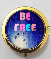 BlackKey Be Free Birds 3-Compartment Decorative Pocket Gift Box Case Organizer for Pill, Color 2 -1123