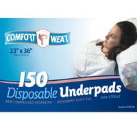 Comfort Wear Disposable Underpads 23x36 in 150 cs