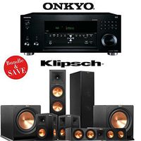 Onkyo TX-RZ810 7.2-Channel Network A/V Receiver + Klipsch RP-280F + Klipsch RP-450C + Klipsch RP-250S + Klipsch R-112SW - 5.2 Reference Premiere Home Theater Package